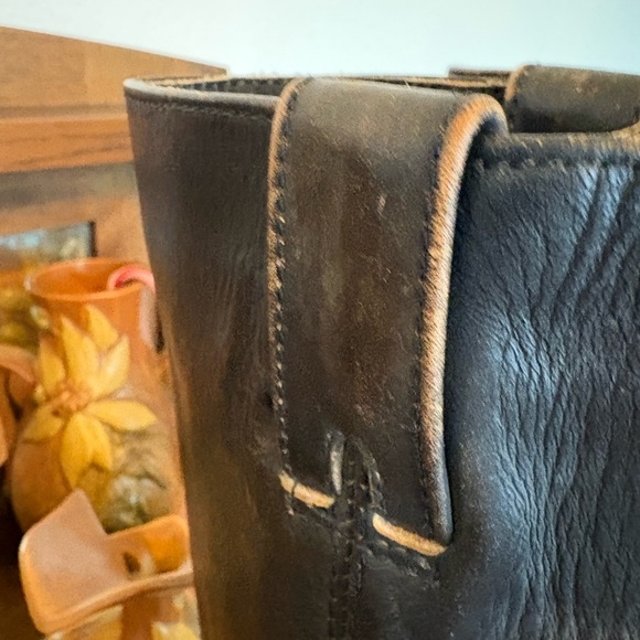 Great Boots!!! Style Number 77449 Black Leather Harness Size 7.5 Women’s - Picture 15 of 16